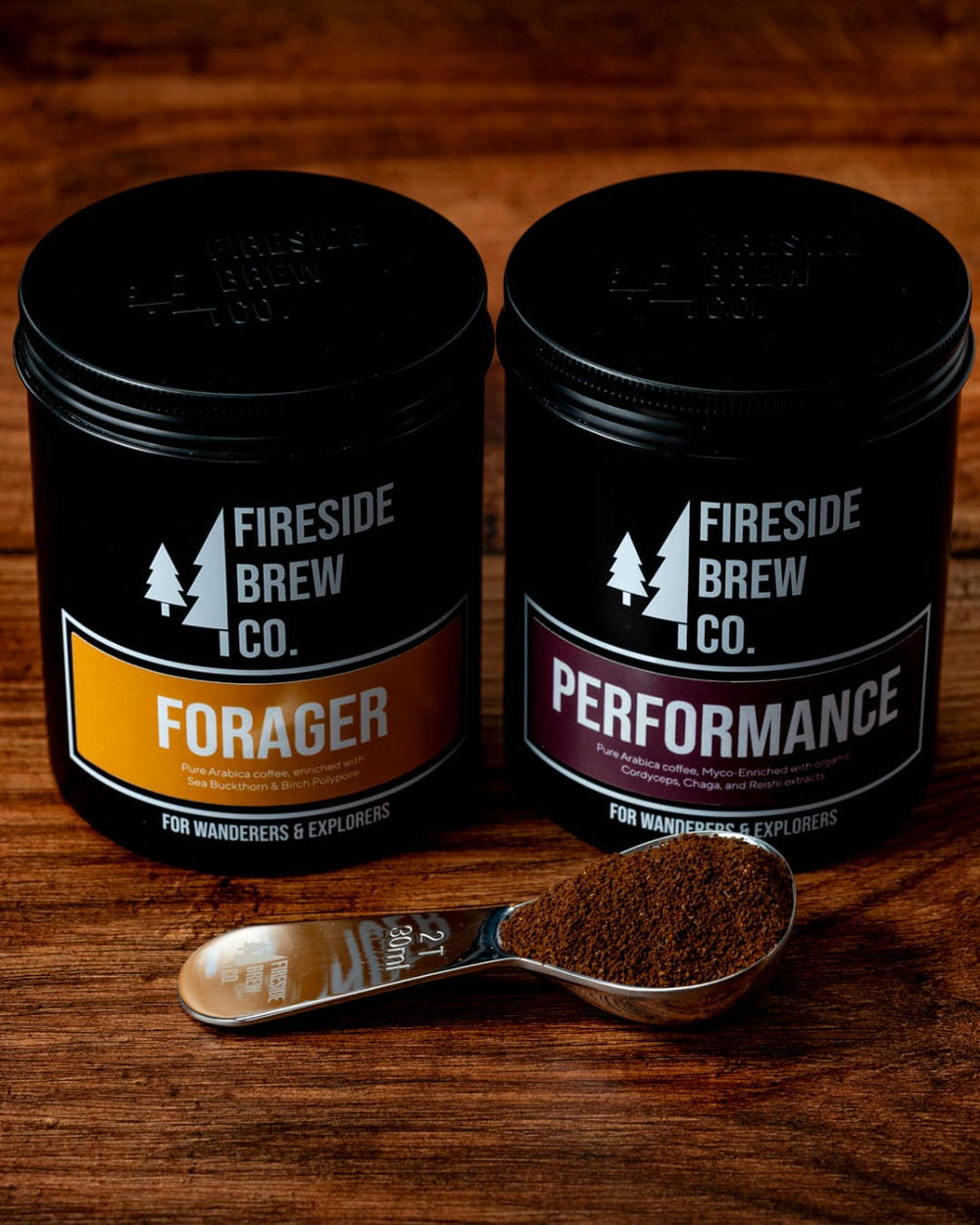 Fireside Brew Co. Mushroom Coffee Starter Pack Forager + Performance / Original